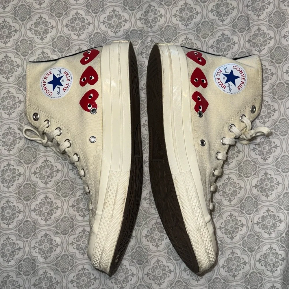 Converse X Comme Des Garcons Cdg Play Multi Heart Chuck Taylor High Men’s Size 9